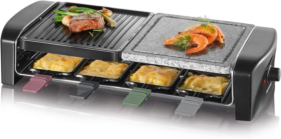 SEVERIN Raclette grill with natural grill stone